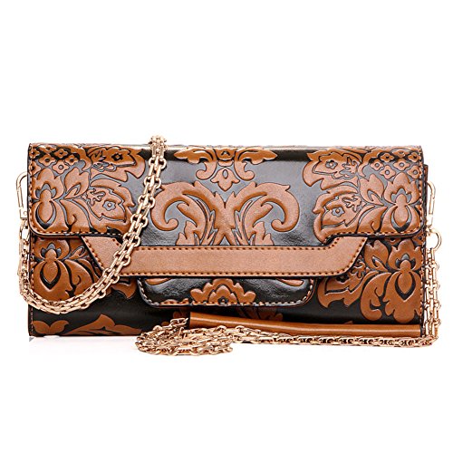 Style chinois d'embrayage en relief pour femme adepte du forfait banquet Retro