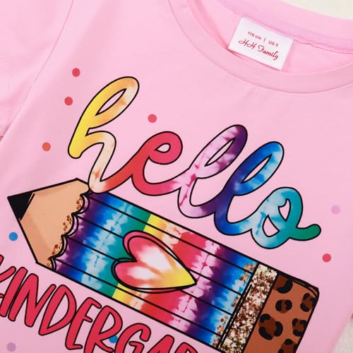 Image of First Day of Kindergarten Shirt First Day of School Gifts for Kids Kindergarten Shirts for Girls T-Shirt Top
