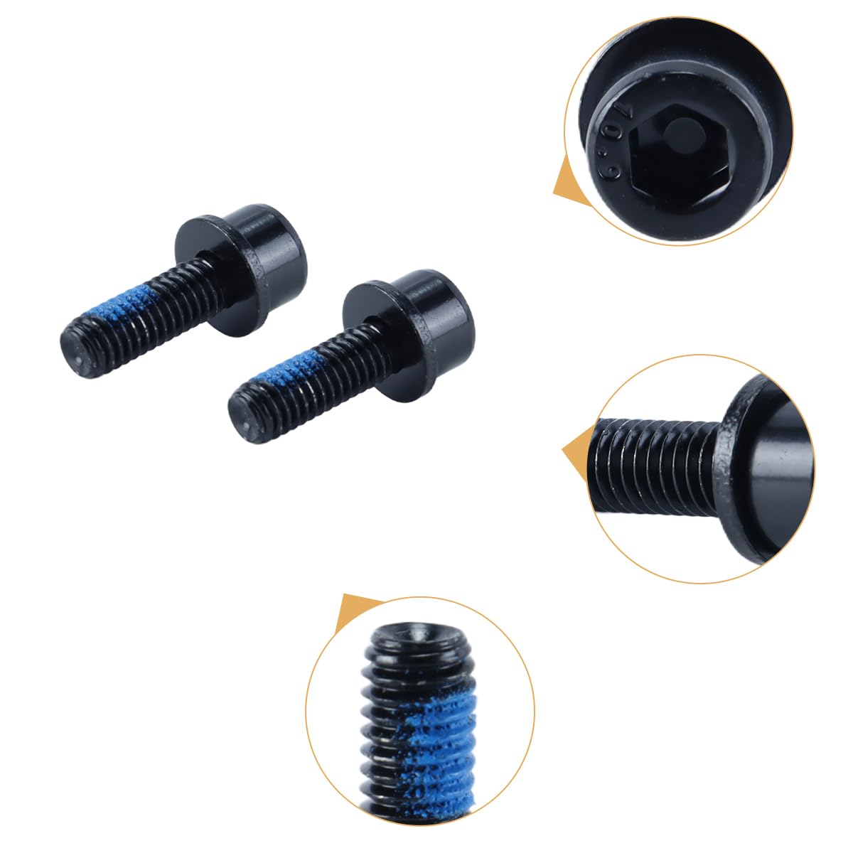 4 Viti Adattatrici Per Pinze Freno MTB M6 X 18 Mm Per Freni a Disco Idraulici Compatibili Con Bici