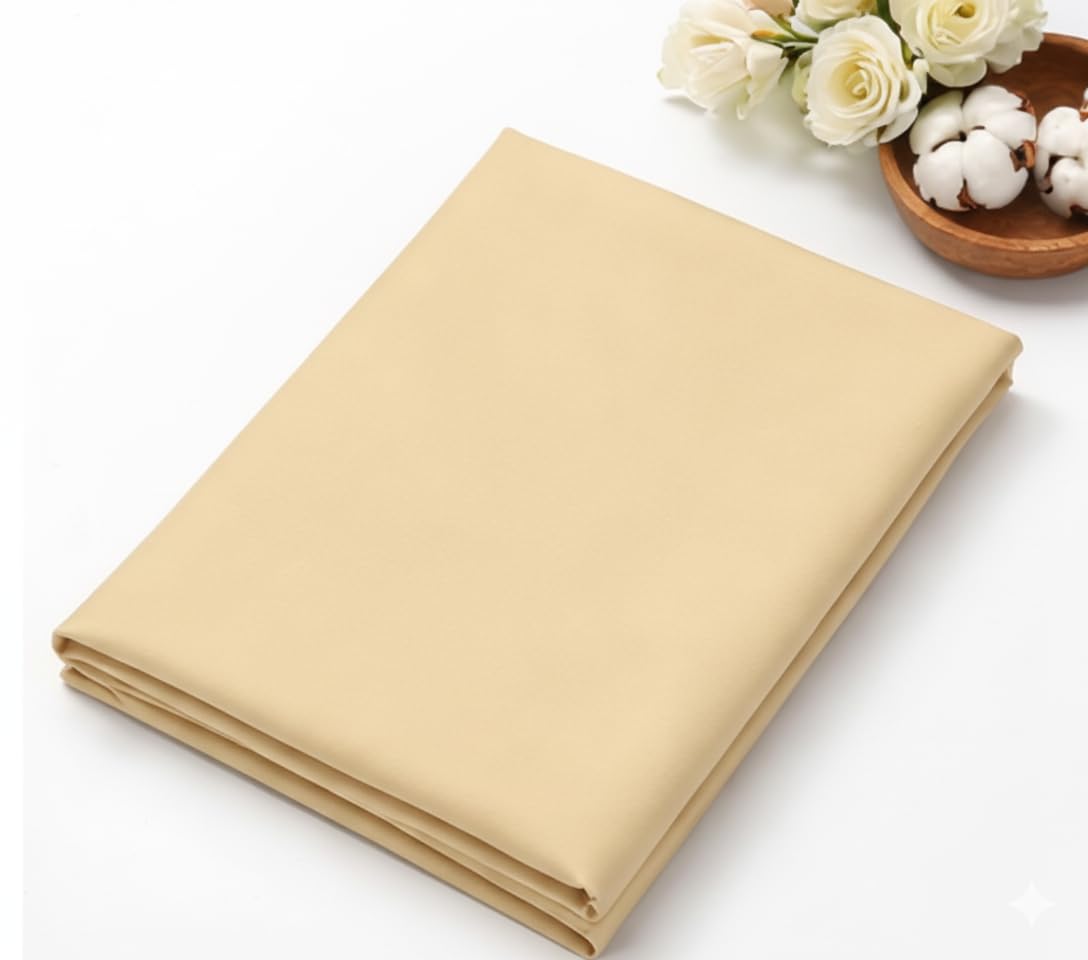 Premium Cream Unstitched Shirt Fabric for Men 2.50 Meter | Cotton Blend Soft & Smooth Cloth | Formal Office Wear, Casual & Party Shirt Piece | Tailoring Fabric for Custom Stylish Shirts-image-34