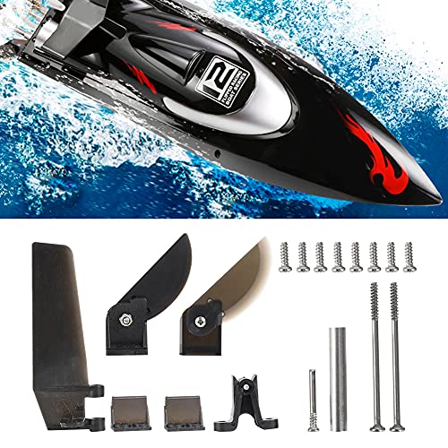 Shanrya RC Boat Parts, Turn Fin Assembly, Plastic + Metal, FT012 Compatible, Kids, Children, Unisex, Safe High-Speed Turning - Image 2