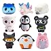 WATINC Random 6Pcs Jumbo Cute Animal squishy Sweet Scented Vent Charms Slow Rising squishies Kawaii Kid Toy, Lovely Stress Relief Toy, Animals Gift Fun Large(WT-6p Animal set)