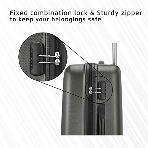 Image of Safari Glimpse 79cm Large Check-in Trolley Bag Hard Case Polycarbonate 4 Wheels 360 Degree Wheeling System Luggage, Trolley Bags for Travel, Suitcase for Travel, Gun Metal