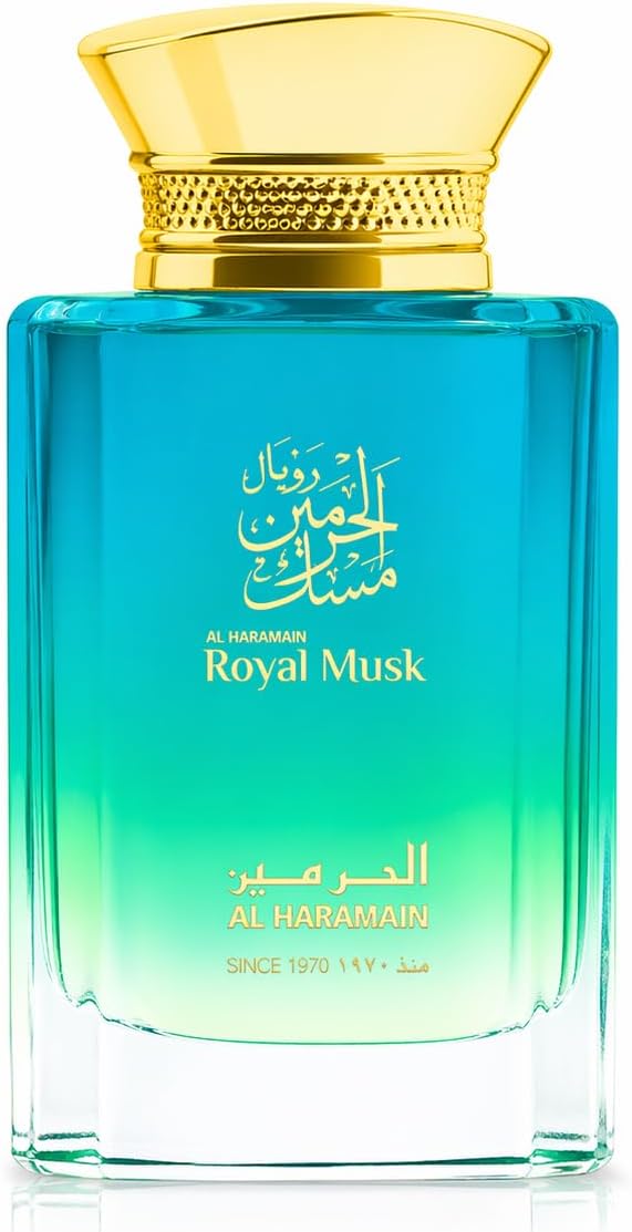 Al Haramain Royal Musk Eau de Parfum 100ml | Luxury Arabian Unisex Perfume Spray | Long-Lasting Fresh Musk Fragrance with Floral, Sweet & Citrus Notes | Elegant Scent for Women & Men