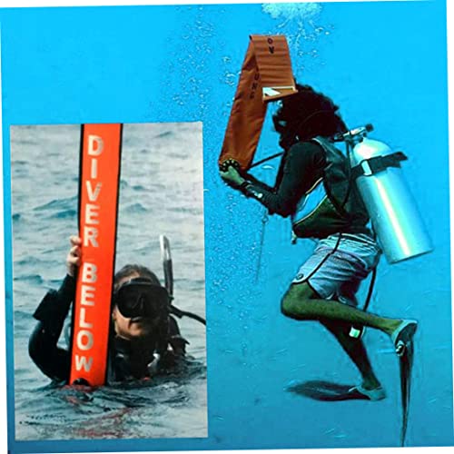 Oppervlakte marker boei duikoppervlak marker opblaasbaar duiken voor veiligheid onder water duiken snorkelen oranje 150 cm, duikveiligheidsuitrusting - Image 7