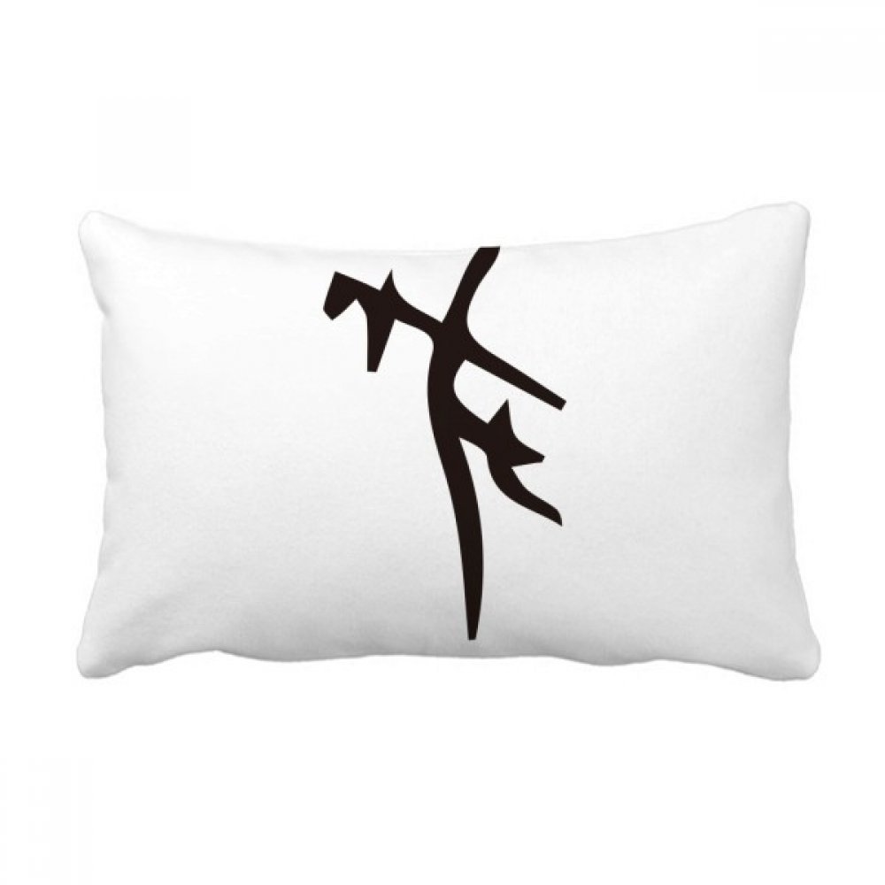 Coussin de soutien lombaire avec inscription de l'Asie pour un intérieur élégant
