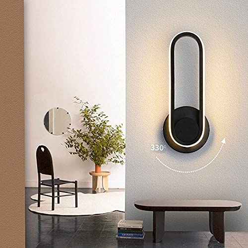 Lámpara de pared interior giratoria 330° de 12W con diseño geométrico ajustable 3