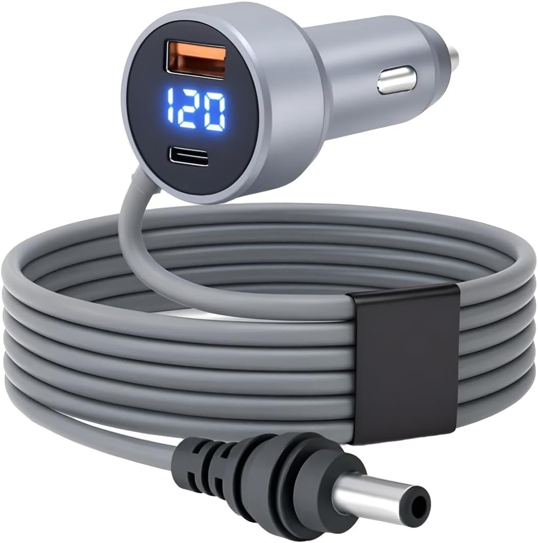 Cabo de Alimentação 3 em 1 para Starlink Veicular 12V/24V USB-C PD | Adaptador Carro,