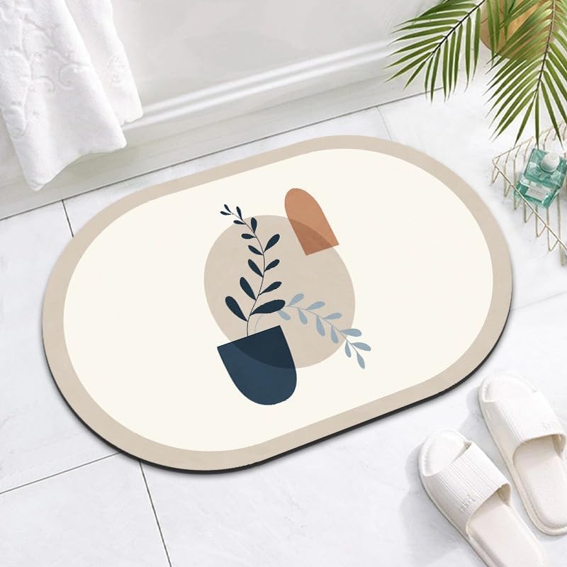 Fini les moisissures avec le tapis de bain en diatomite absorbant et antidérapant