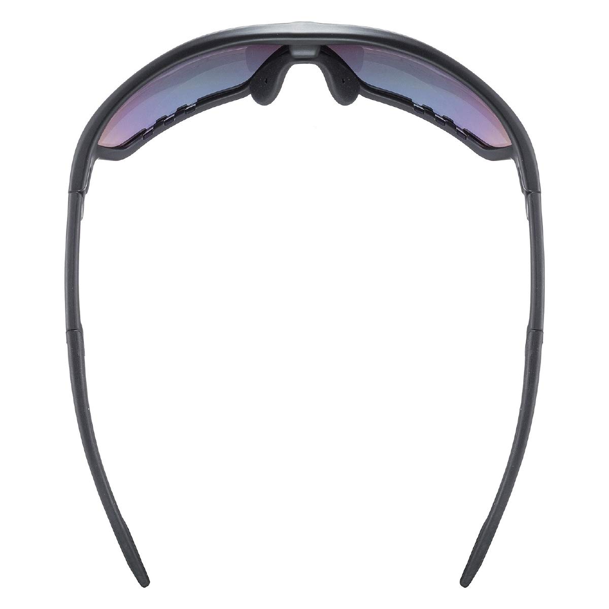 uvex sportstyle 706 CV V - okulary sportowe unisex - samobarwiące i lustrzane - wzmacniające kontrast - black matt/red - one size