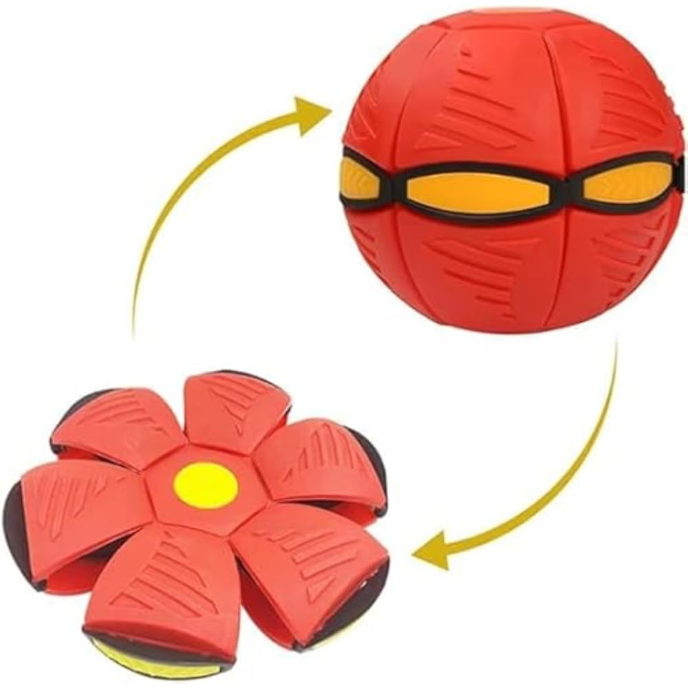 UFO Magic Ball for Kids | Creative Fly Saucer Stomp | Multicolour Deformation| Flying Ball, Fidget Toy, LED Spinner, Air Spinner Flying-image-11