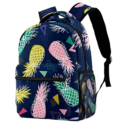Sac à dos voyage ananas ergonomique avec filet bouteille