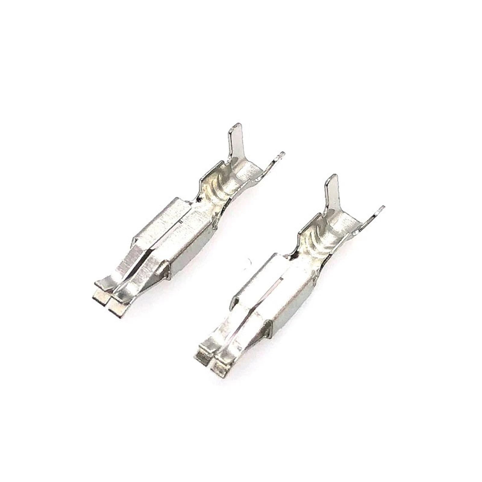Kabelverbinder, 50 Stück DJ622-E3.5A Nicht isolierte 3,5-mm-Buchsen-Crimpstift-Spleißklemme(500 Pcs)