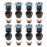 Fuel Injectors 2 Holes 8Pcs 4.8L 5.3L 6.0L Engine |Compatible with 2001-2007 Chevy Silverado Suburba