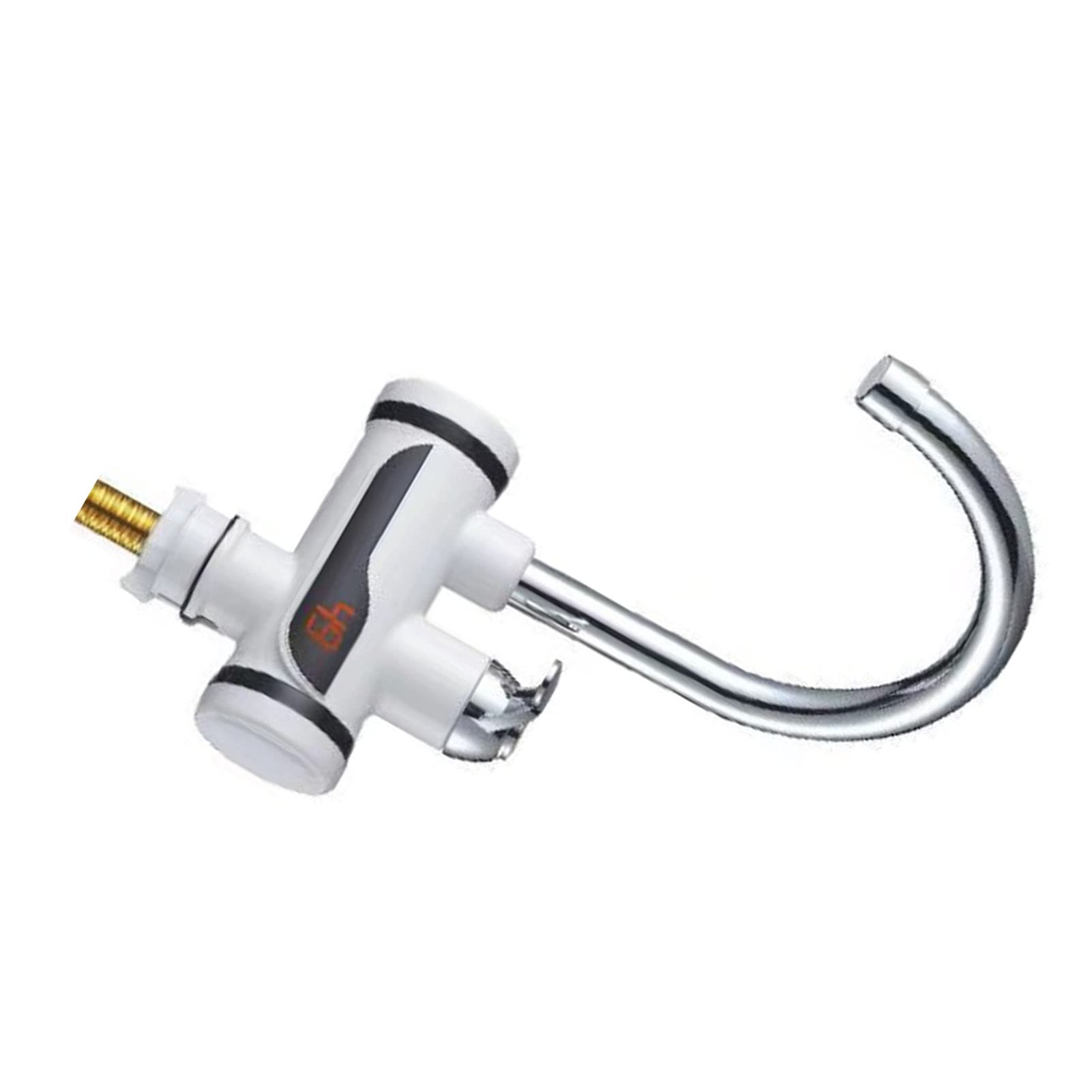 Rubinetto Elettrico Scaldabagno Istantaneo 3000W – Acqua Calda E Fredda, Doccetta Inclusa, Display Temperatura, Rotazione 360°