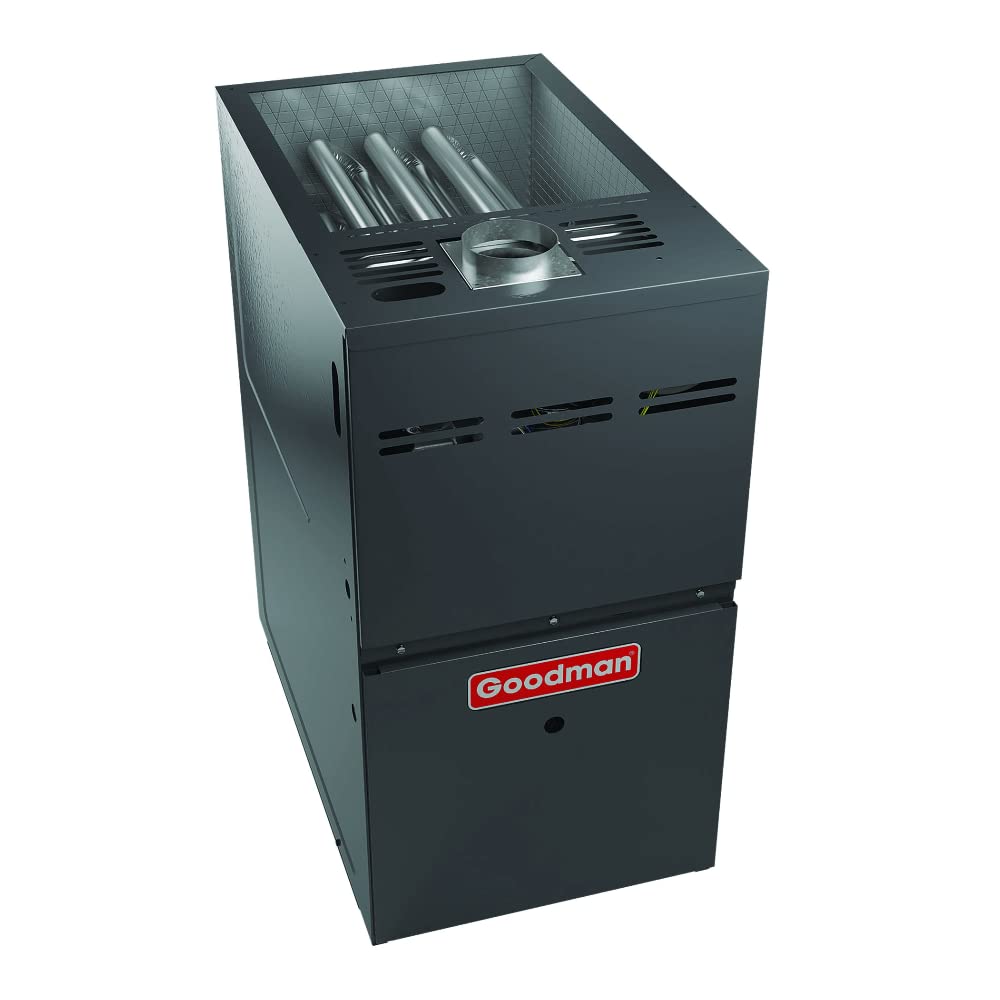 Amazon.com: Goodman 80% AFUE, 100,000 BTU/h Capacity, Upflow/Horizontal  Configuration, Single-Stage Natural Gas Furnace with Nine-Speed ECM Blower  Motor GM9S801005CX - Includes Thermostat : Tools u0026 Home Improvement