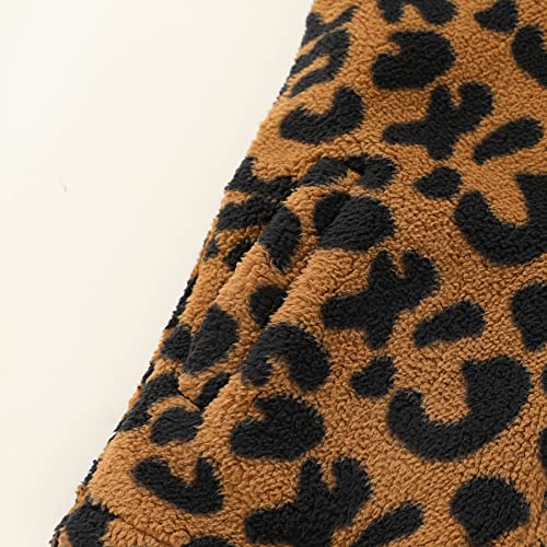 Mamami Kid Little Girls Puffer Lightweight Plaid Quilted Vest Cute Winter Outwear Padded Outfit(3-4T, Leopard) #TOP4