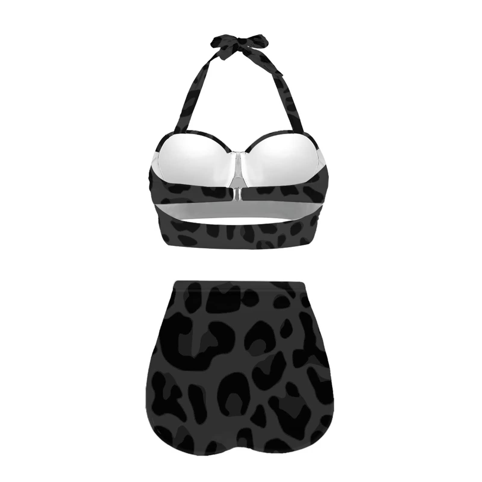 Belidome Costume da bagno da donna a vita alta con controllo della pancia