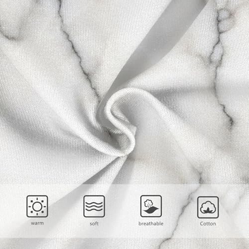 White Marble Gray Black Underwear for Girls, Toddler Girl Briefs, Girls Cotton Underwear, 2–8 Years3