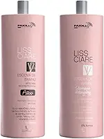 Kit Profissional Progressiva Bambu Shampoo Detangling 1L e Máscara Reconstrutora com Ácido Hialurônico, Sem Formol