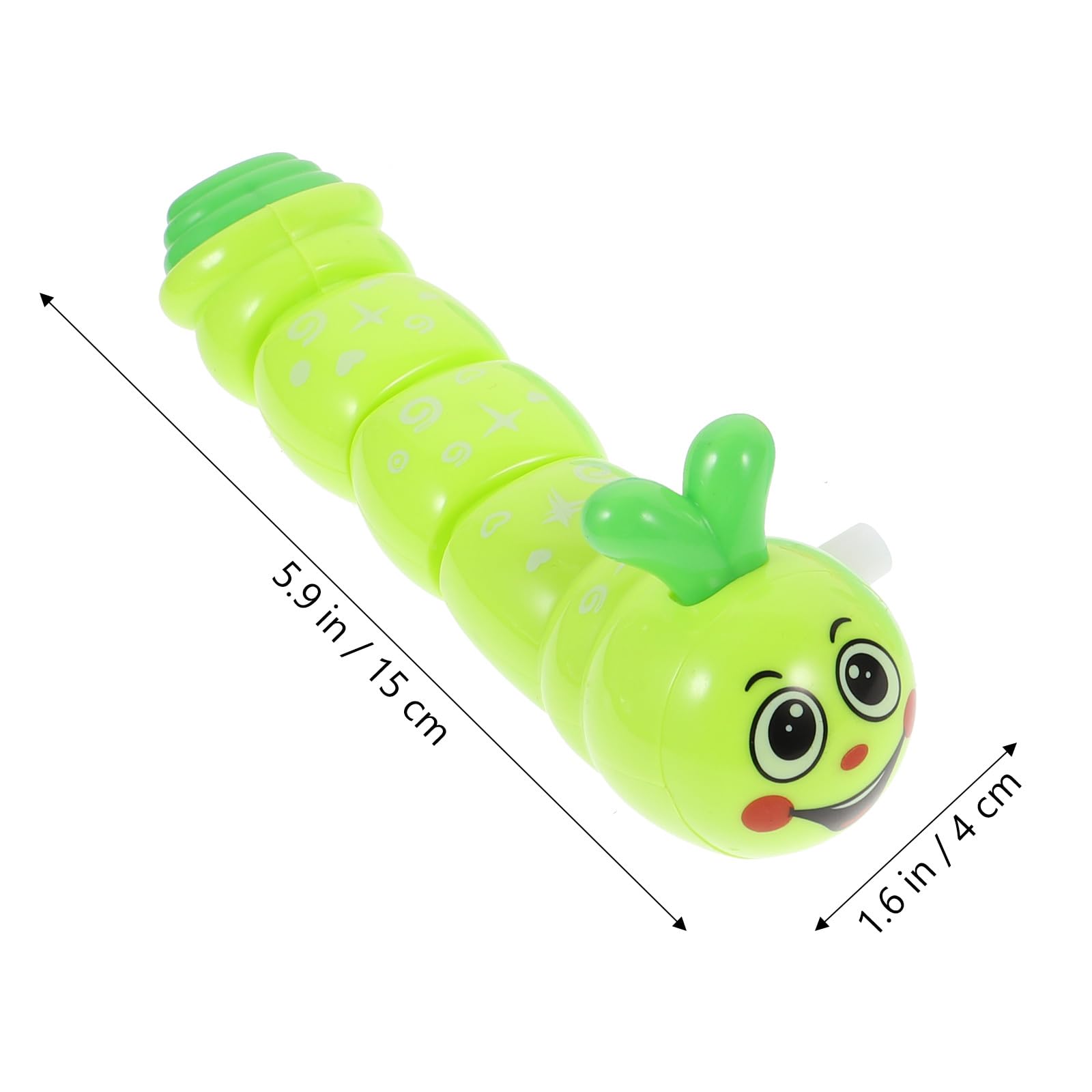 jojofuny 4 Pz Bruco Meccanico Wind up Giocattoli Bambino Bambini Carica i Giocattoli Bruco Giocattolo Pulcino di Pasqua Gli Animali a Orologeria Giocattolo Strisciante Bruco a Molla Puzzle