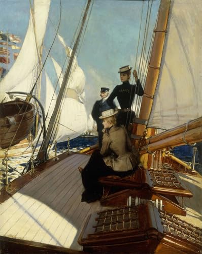 Impression Sur Toile Albert Lynch pour une Ambiance Marine et Apaisante au Salon