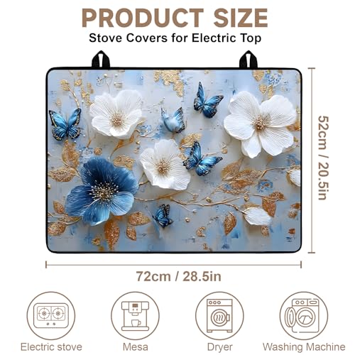 Image of Stove Guard Mat for Electric Stoves -Heat-Resistant Protector, Non-Slip Kitchen Counter Mat Stylish Kitchen Decor