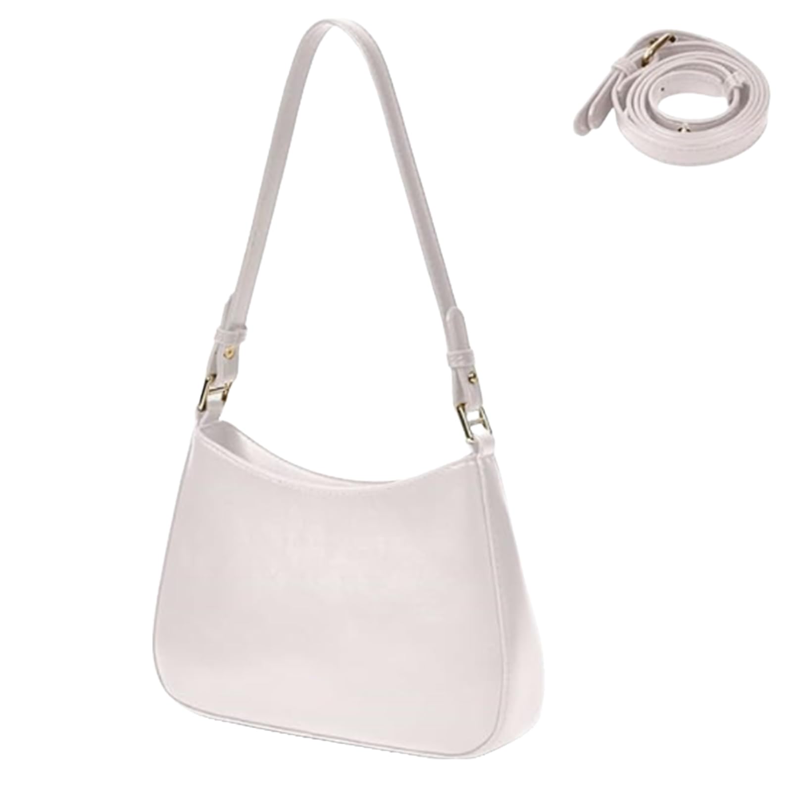 Borsa a Spalla Rossa Y2K per Donne - Borsetta in Pelle Regolabile con Cerniera, Stile Retrò alla Moda