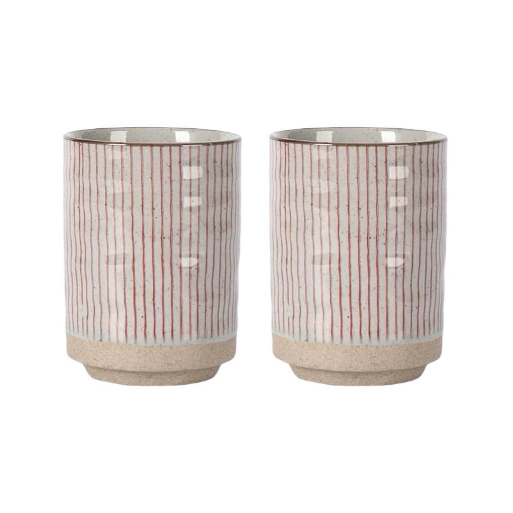 CAGFINY 2PCS Japanese Ceramic Teacups Traditional Ceramic Teacups Mugs for Japanese Restaurant Sushi Bar Izakaya Tea Room