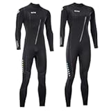 ZCCO Ultra Stretch 3mm Neoprene Wetsuit&comma; Front Zip Full Body Diving Suit&comma; one Piece for Men-Snorkeling&comma; Scuba Diving Swimming&comma; Surfing