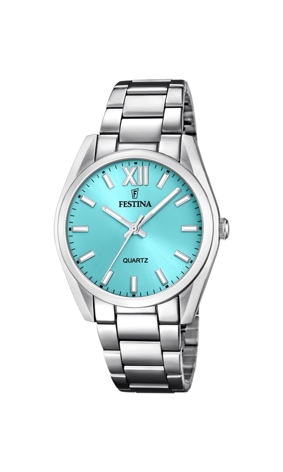 Festina Orologio Donna Analogico Acciaio Inossidabile 316L Argento - Quarzo - Vetro minerale alta resistenza - Impermeabile 5 ATM F20622/D - Boyfriend Collection