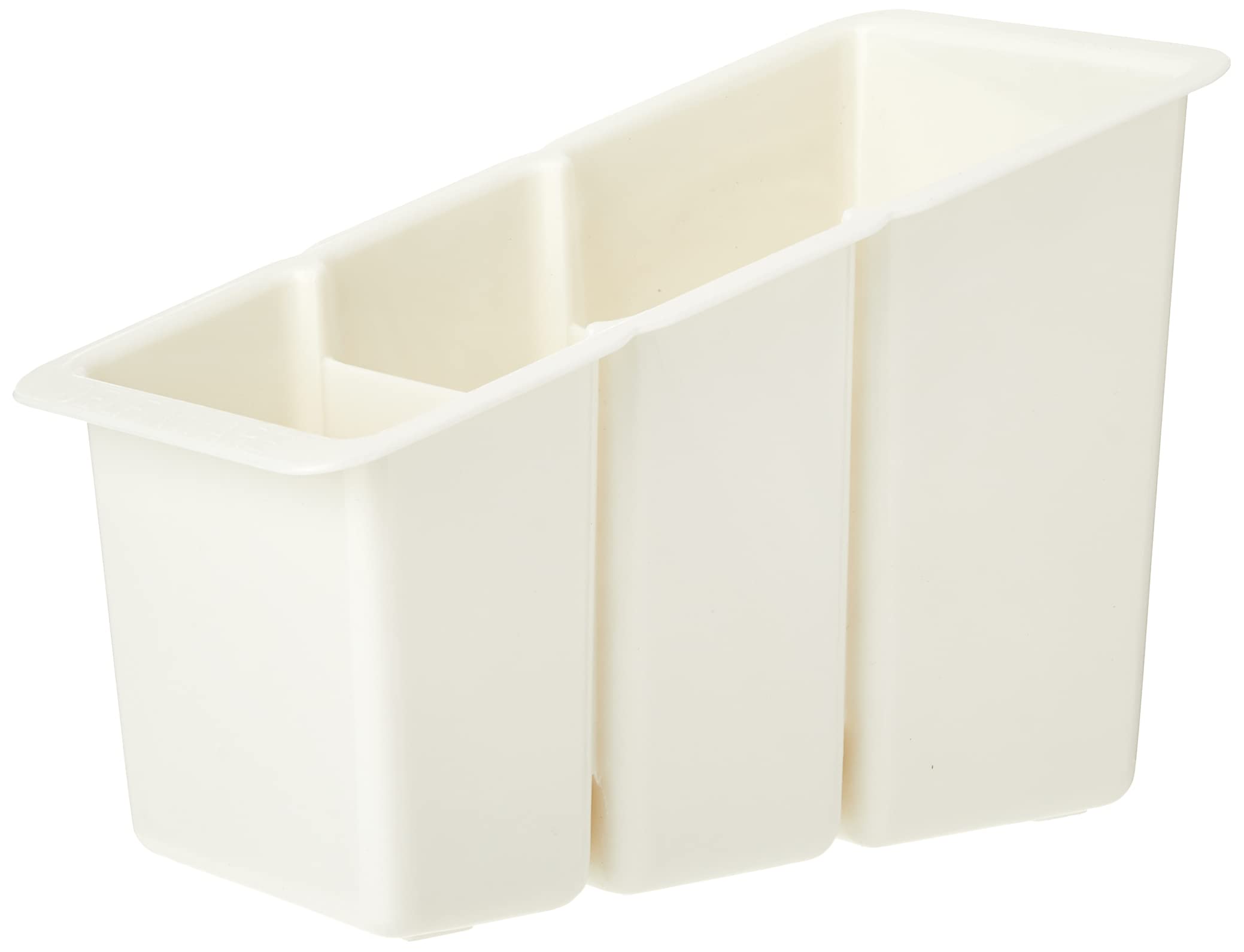 Delfinware Cream Plastic Cutlery Box,