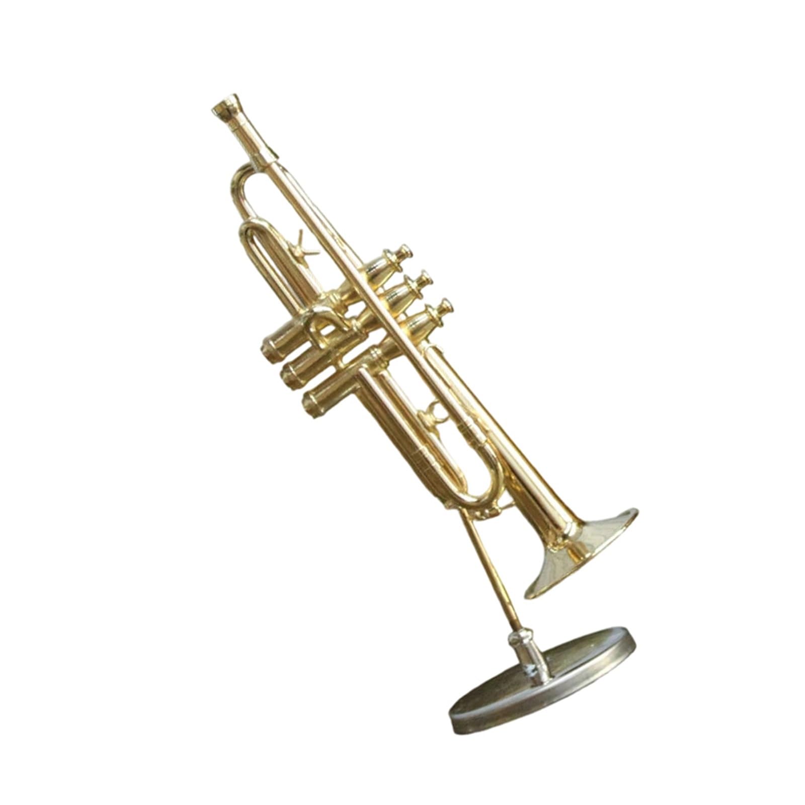 ZXFJYUIP Miniature Trumpet And Trombone Ornament Model Saxophone Home Decor(Small)