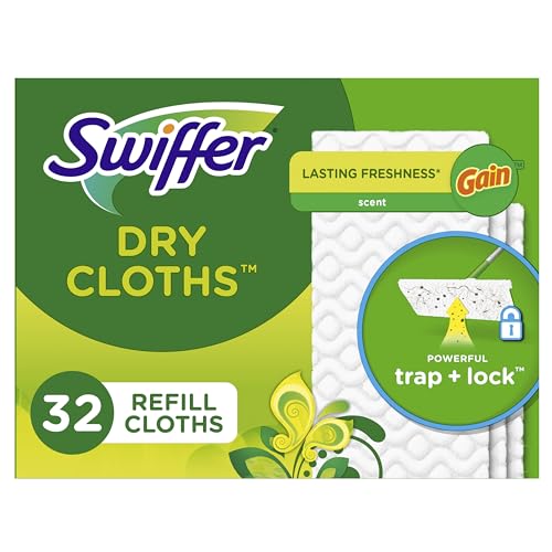 Image of Swiffer Sweeper Dry Sweeping Cloth Refills, Gain Original, 32 Count