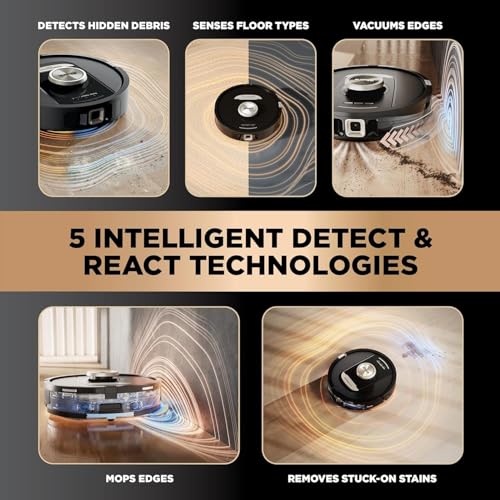 Image of Shark Robot Vacuum & Mop Combo, PowerDetect NeverTouch Pro, Self-Emptying, Self-Refill with Self-Clean Pad Wash & Dry, 60-Day Capacity, 30-Day Refill Tank, RV2820ZE (Renewed)
