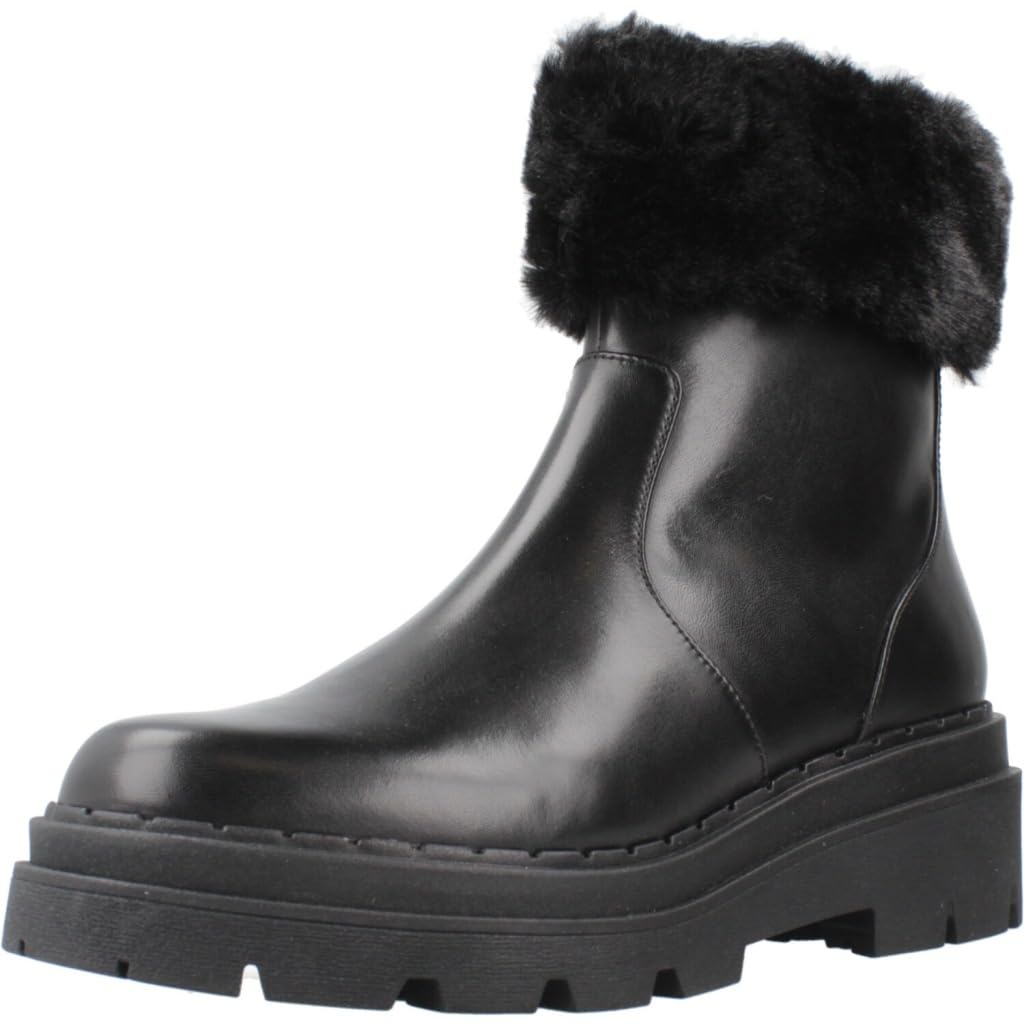 Geox Women's D Felleny Ankle Boot, black, 2.5 UK