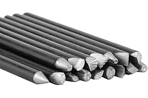 Metal Jewelry Anvil Chisel, 16 Piece Asing Repousse Copper Carving Curved Steel...