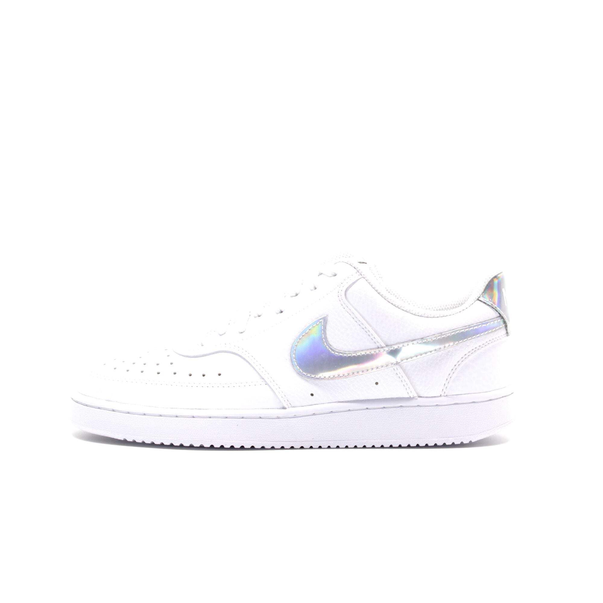 NIKE CW5596-100 Nike Court Vision Low Sneaker Female Weiß/mehrfarbiger Schwarz EU 36.5