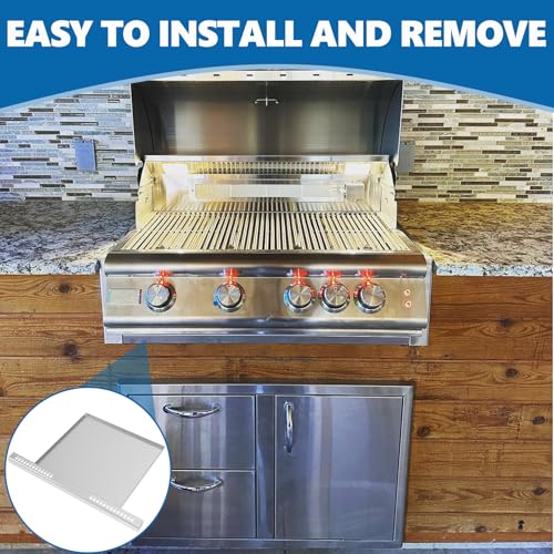 Image of SafBbcue Grease Tray for Blaze 32 inch 4-Burner, Replaces BLZ-32-085 | Direct replacement for BLZ-32-085, Fits Blaze 32 inch 4-Burner Traditional & LTE grills, Rust-proof, easy clean, fire-resistant