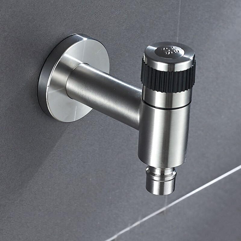 Robinet acier inoxydable durable pour machine à laver et usage extérieur