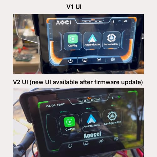 Image of C7 Motorcycle Carplay, 7-inch HD Touchscreen | IP67 Waterproof, Dual Bluetooth, Smartphone Mirroring