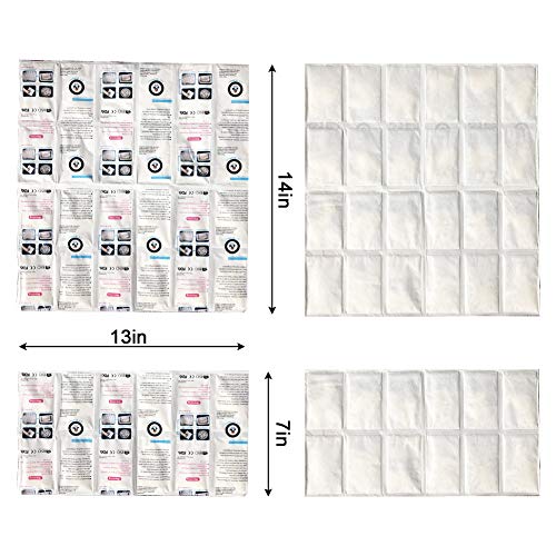 Image of Shipping Ice Packs Dry Ice for Shipping Frozen Food, Shipping Cold Packs Reusable Ice Pack Sheets for Coolers 13 inch x 7 inch /Sheet - Shipping Ice Packs for Food Long Lasting Flexible Ice Blanket 500 Sheets
