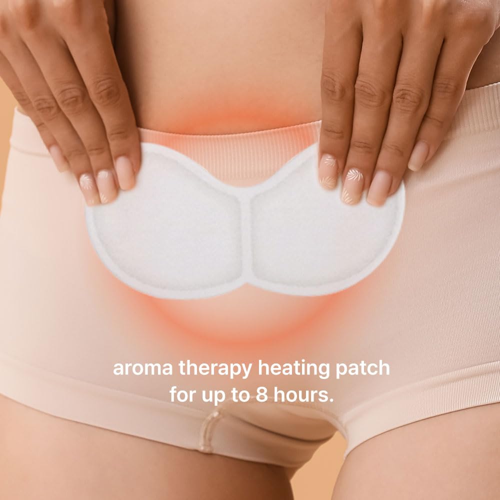 & Good Life HARUON - Paquete caliente para el cuidado del abdomen, hasta 8 horas de calor, registrado por la FDA, 10 unidades