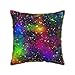 RBAZYFXUJ Kolorowa poszewka na poduszkę z galaktyką wszechświata 50 x 50 cm, poszewki na poduszki, kwadratowe poszewki na poduszki do salonu na sofę do sypialni