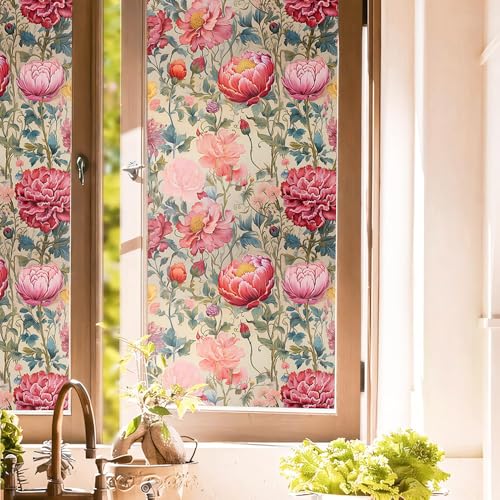 Película adhesiva para ventana 15.7x118 pulg color rosa miniatura 1
