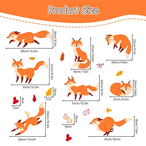 Vinilos Decorativos Animales Zorro para Pared y Muebles miniatura 3