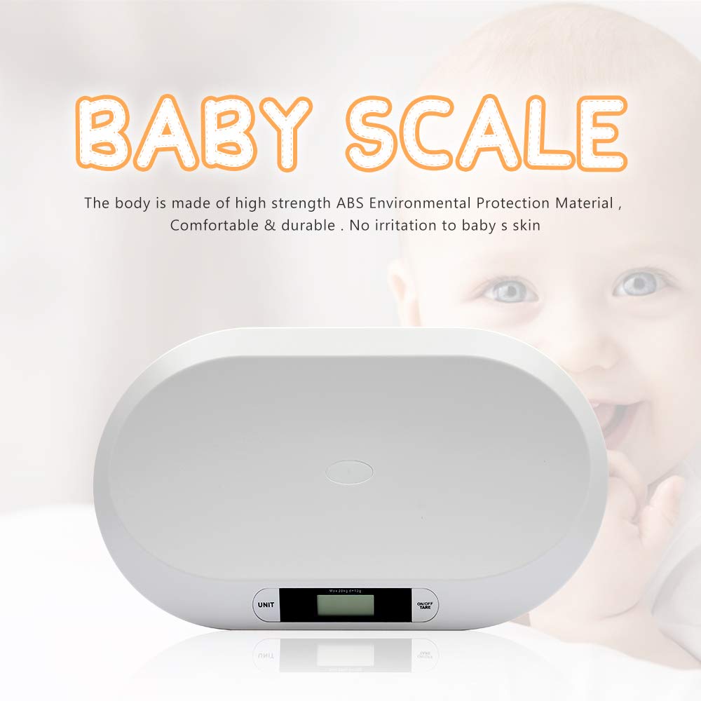 Digitale Baby-Waage, LCD-Display, elektronisch, digital, für das Badezimmer, 20 kg, Kinderwaage, Gewicht von Säuglingen und Babys