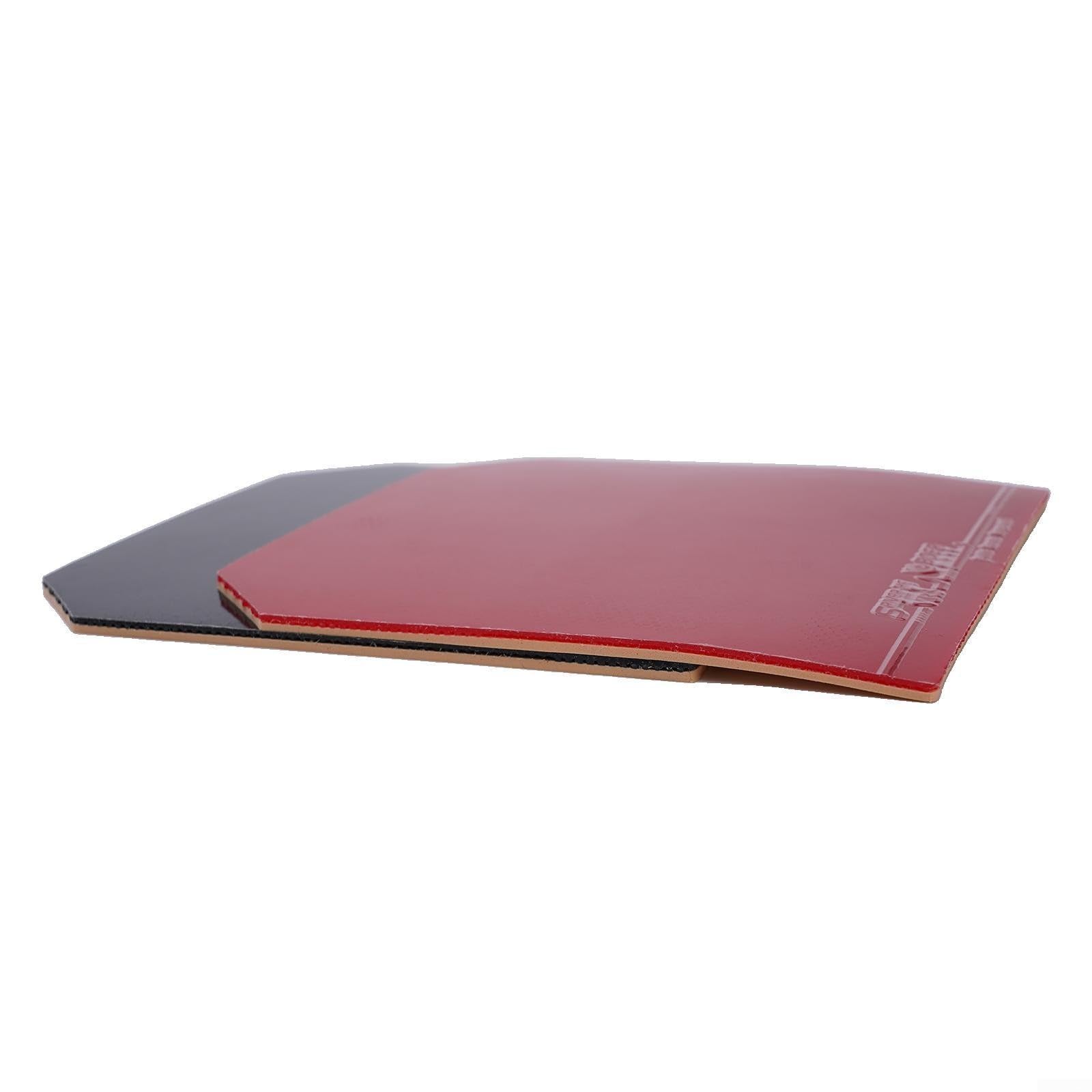 Besttoolifes Set di fogli di gomma per racchetta da ping pong, copertura di ricambio professionale ad alta velocità di controllo, spessore 2,1 mm, confezione da 2, rosso, nero e rosso