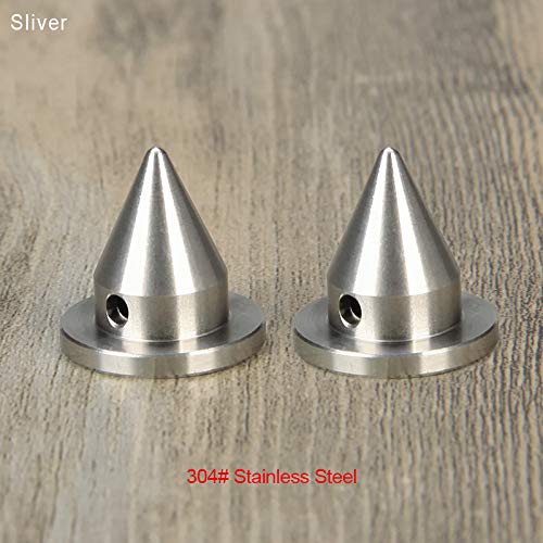 Universal Harris Bipod Spike Feet 304# Stainless Steel Replacement Caldwell Blackhawk Etc Bipod (Silver)