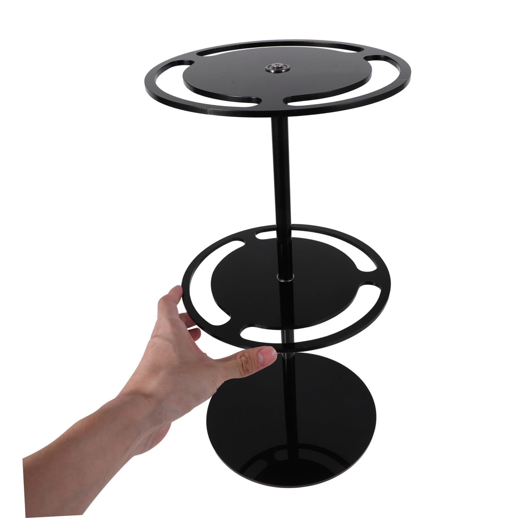 Soporte para Gafas de Sol Giratorio de Acrílico de Doble Organizador Compacto y Resistente para Exhibición y Almacenamiento Escritorio Base Estable Antideslizante